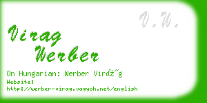 virag werber business card